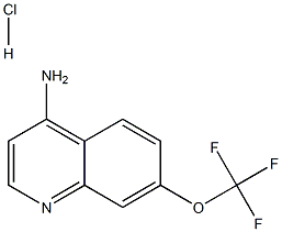 7-(trifluoromethoxy)quinolin-4-amine hydrochloride Struktur