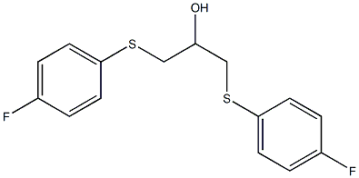 1,3-bis[(4-fluorophenyl)sulfanyl]-2-propanol Struktur