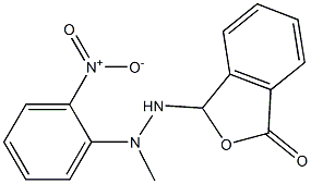 3-[2-methyl-2-(2-nitrophenyl)hydrazino]-1,3-dihydroisobenzofuran-1-one Struktur