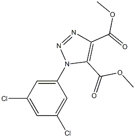 dimethyl 1-(3,5-dichlorophenyl)-1H-1,2,3-triazole-4,5-dicarboxylate Struktur