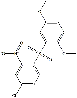 4-chloro-1-[(2,5-dimethoxyphenyl)sulfonyl]-2-nitrobenzene Struktur