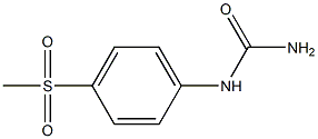 N-[4-(methylsulfonyl)phenyl]urea Struktur