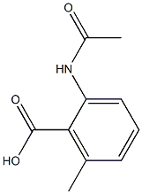 2-(acetylamino)-6-methylbenzoic acid Struktur