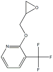 2-(oxiran-2-ylmethoxy)-3-(trifluoromethyl)pyridine Struktur