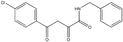 N1-benzyl-4-(4-chlorophenyl)-2,4-dioxobutanamide Struktur