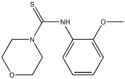 N4-(2-methoxyphenyl)morpholine-4-carbothioamide Struktur