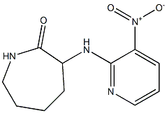 3-[(3-nitro-2-pyridyl)amino]azepan-2-one Struktur