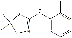 N2-(2-methylphenyl)-5,5-dimethyl-4,5-dihydro-1,3-thiazol-2-amine Struktur