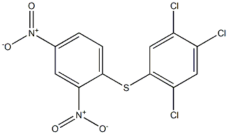 1,2,4-trichloro-5-[(2,4-dinitrophenyl)thio]benzene Struktur