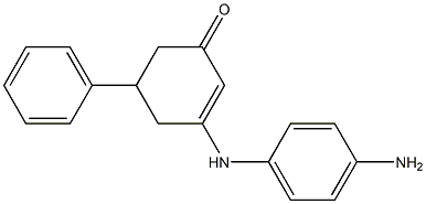 3-(4-aminoanilino)-5-phenyl-2-cyclohexen-1-one Struktur