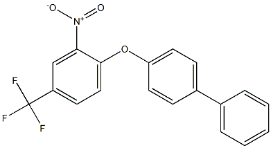 4-[2-nitro-4-(trifluoromethyl)phenoxy]-1,1'-biphenyl Struktur