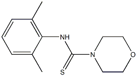 N4-(2,6-dimethylphenyl)morpholine-4-carbothioamide Struktur