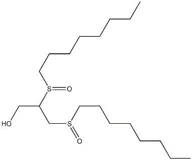 2,3-bis(octylsulfinyl)-1-propanol Struktur