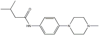 3-methyl-N-[4-(4-methylpiperazino)phenyl]butanamide Struktur