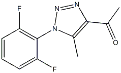 1-[1-(2,6-difluorophenyl)-5-methyl-1H-1,2,3-triazol-4-yl]ethan-1-one Struktur