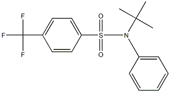 N-(tert-butyl)-N-phenyl-4-(trifluoromethyl)benzenesulfonamide Struktur