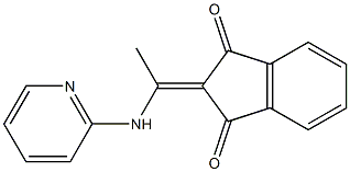 2-[1-(2-pyridinylamino)ethylidene]-1H-indene-1,3(2H)-dione Struktur