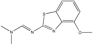 N'-(4-methoxy-1,3-benzothiazol-2-yl)-N,N-dimethyliminoformamide Struktur