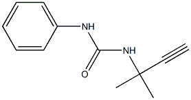 N-(1,1-dimethylprop-2-ynyl)-N'-phenylurea Struktur