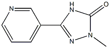 1-methyl-3-(3-pyridyl)-4,5-dihydro-1H-1,2,4-triazol-5-one Struktur