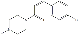 (Z)-3-(4-chlorophenyl)-1-(4-methylpiperazino)-2-propen-1-one Struktur