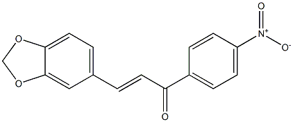 3-(1,3-benzodioxol-5-yl)-1-(4-nitrophenyl)prop-2-en-1-one Struktur