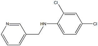 N1-(3-pyridylmethyl)-2,4-dichloroaniline Struktur