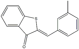 2-(3-methylbenzylidene)-2,3-dihydrobenzo[b]thiophen-3-one Struktur