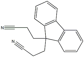 3-[9-(2-cyanoethyl)-9H-fluoren-9-yl]propanenitrile Struktur