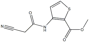 methyl 3-[(2-cyanoacetyl)amino]thiophene-2-carboxylate Struktur