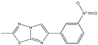 2-methyl-6-(3-nitrophenyl)imidazo[2,1-b][1,3,4]thiadiazole Struktur