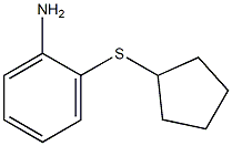 2-(cyclopentylthio)aniline Struktur