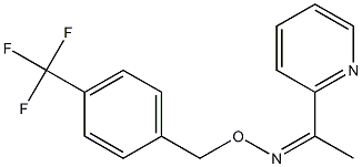 1-(2-pyridinyl)-1-ethanone O-[4-(trifluoromethyl)benzyl]oxime Struktur