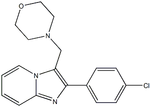 2-(4-chlorophenyl)-3-(morpholinomethyl)imidazo[1,2-a]pyridine Struktur