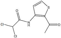 N1-(2-acetyl-3-thienyl)-2,2-dichloroacetamide Struktur