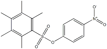 4-nitrophenyl 2,3,4,5,6-pentamethylbenzene-1-sulfonate Struktur