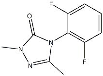 4-(2,6-difluorophenyl)-2,5-dimethyl-2,4-dihydro-3H-1,2,4-triazol-3-one Struktur