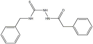 N-benzyl-2-(2-phenylacetyl)-1-hydrazinecarbothioamide Struktur