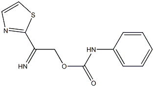 2-{[(anilinocarbonyl)oxy]ethanimidoyl}-1,3-thiazole Struktur