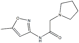 N1-(5-methylisoxazol-3-yl)-2-tetrahydro-1H-pyrrol-1-ylacetamide Struktur