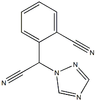 2-[cyano(1H-1,2,4-triazol-1-yl)methyl]benzenecarbonitrile Struktur