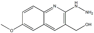 (2-hydrazinyl-6-methoxylquinolin-3-yl)-methanol Struktur