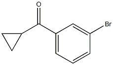 (3-bromophenyl)(cyclopropyl)methanone Struktur