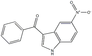 (5-nitro-1H-indol-3-yl)(phenyl)methanone Struktur