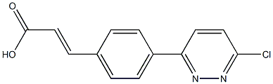 (E)-3-(4-(6-chloropyridazin-3-yl)phenyl)acrylic acid Struktur