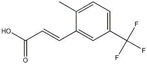 (E)-3-(5-(trifluoromethyl)-2-methylphenyl)acrylic acid Struktur