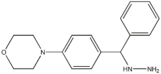 1-((4-morpholinophenyl)(phenyl)methyl)hydrazine Struktur