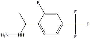 1-(1-(2-fluoro-4-(trifluoromethyl)phenyl)ethyl)hydrazine Struktur