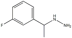 1-(1-(3-fluorophenyl)ethyl)hydrazine Struktur