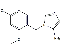 1-(2,4-dimethoxybenzyl)-1H-imidazol-5-amine Struktur